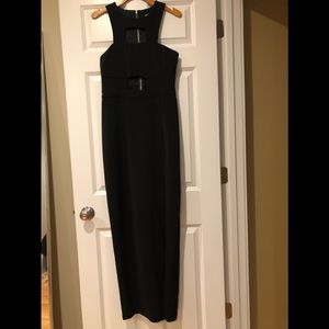 Express Black Front Cut-Out Maxi Dress